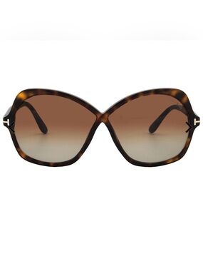 Tom Ford Rosemin Gradient Brown Butterfly Ladies Sunglasses